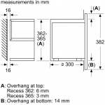 Bosch BEL7321B1M 嵌入式微波爐 - 21L、微波+燒烤、AutoPilot 10